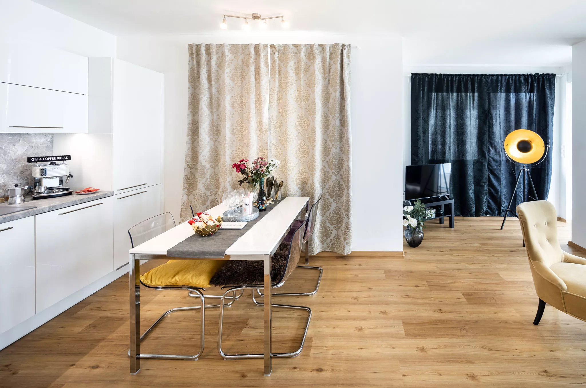 Interiér apartmánu Zlaté terasy deluxe – fotografie 1
